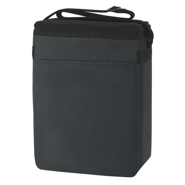 12 pack cooler made of 210 Denier Polyester with adjustable shoulder... from ASI 61125 Hit Promotional Products / Hit®