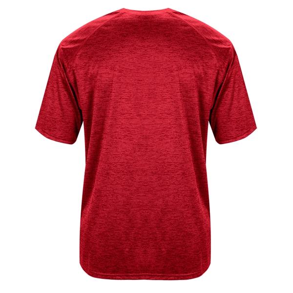 Tonal blend tee with Badger sport paneled shoulder for maximum movement,... from ASI 37461 Augusta Sportswear