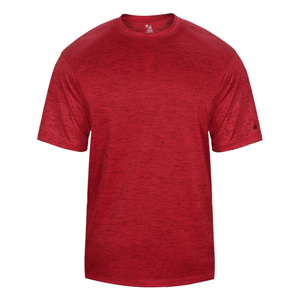 Tonal blend tee with Badger sport paneled shoulder for maximum movement,... from ASI 37461 Augusta Sportswear