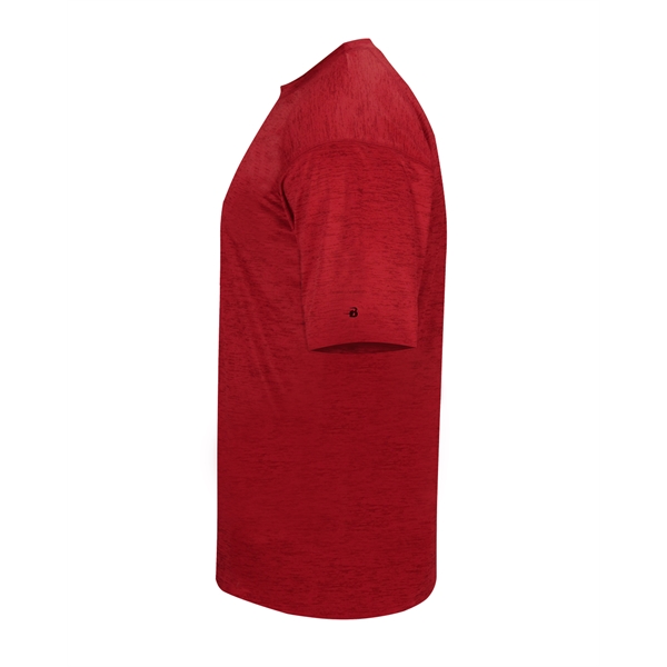 Tonal blend tee with Badger sport paneled shoulder for maximum movement,... from ASI 37461 Augusta Sportswear