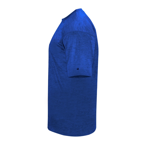 Tonal blend tee with Badger sport paneled shoulder for maximum movement,... from ASI 37461 Augusta Sportswear