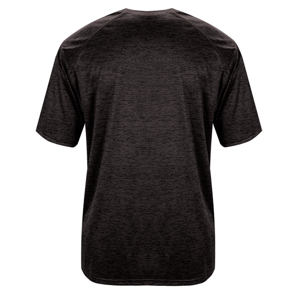 Tonal blend tee with Badger sport paneled shoulder for maximum movement,... from ASI 37461 Augusta Sportswear