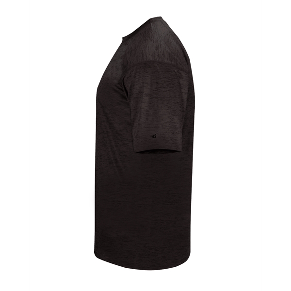 Tonal blend tee with Badger sport paneled shoulder for maximum movement,... from ASI 37461 Augusta Sportswear