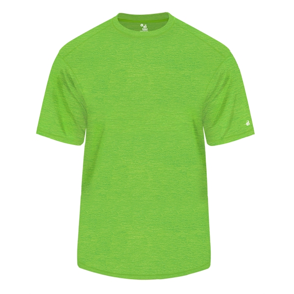 Tonal blend tee with Badger sport paneled shoulder for maximum movement,... from ASI 37461 Augusta Sportswear