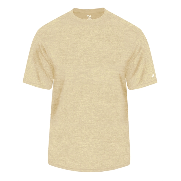 Tonal blend tee with Badger sport paneled shoulder for maximum movement,... from ASI 37461 Augusta Sportswear