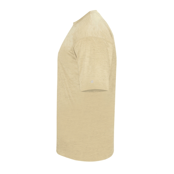 Tonal blend tee with Badger sport paneled shoulder for maximum movement,... from ASI 37461 Augusta Sportswear