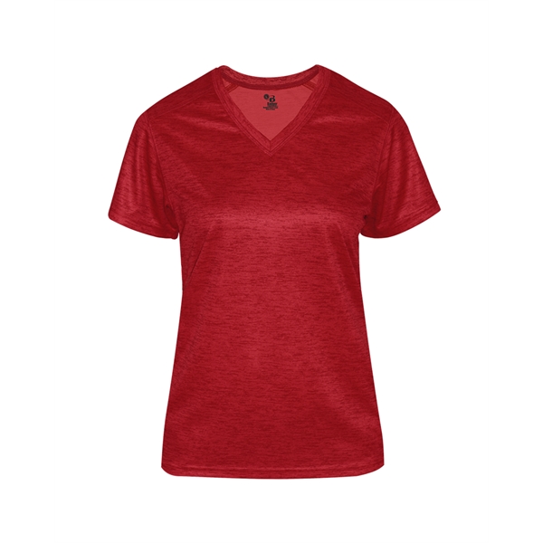 Youth tonal blend tee with paneled shoulder for maximum movement, self-fabric... from ASI 37461 Augusta Sportswear
