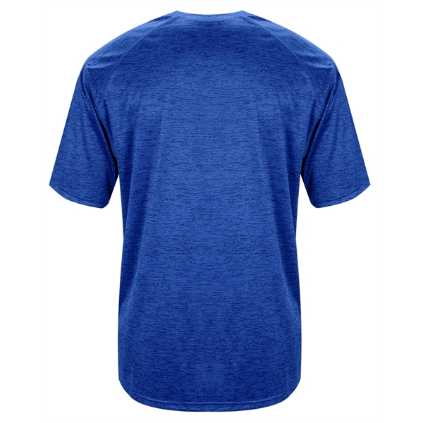 Youth tonal blend tee with paneled shoulder for maximum movement, self-fabric... from ASI 37461 Augusta Sportswear