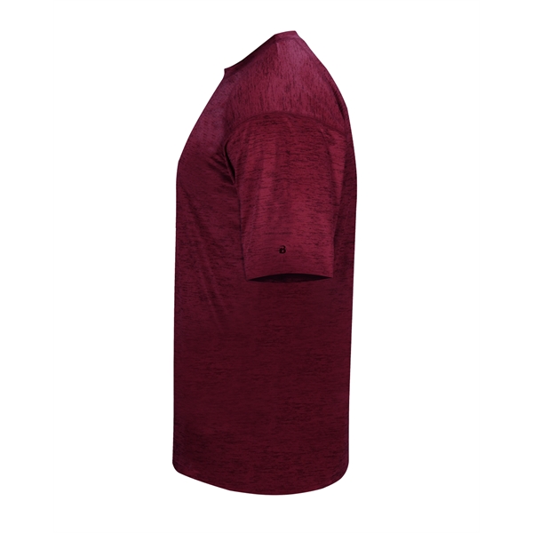 Youth tonal blend tee with paneled shoulder for maximum movement, self-fabric... from ASI 37461 Augusta Sportswear