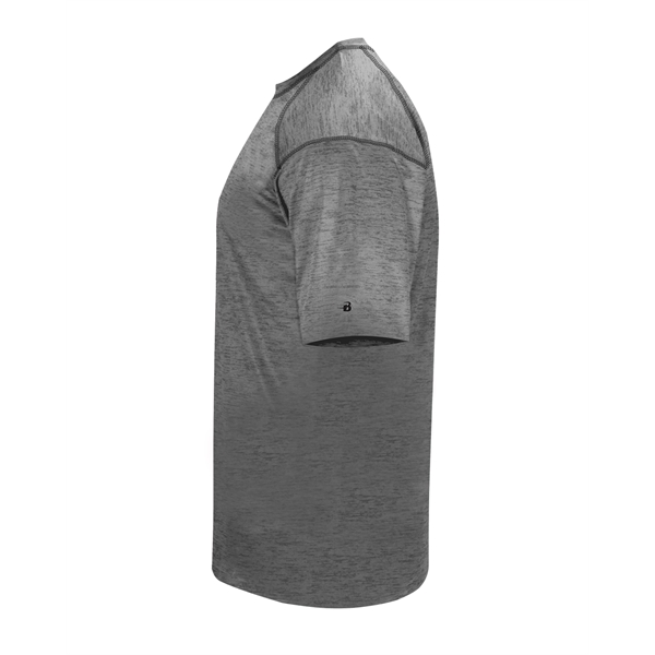 Youth tonal blend tee with paneled shoulder for maximum movement, self-fabric... from ASI 37461 Augusta Sportswear