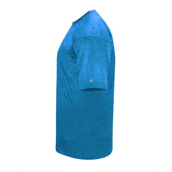 Youth tonal blend tee with paneled shoulder for maximum movement, self-fabric... from ASI 37461 Augusta Sportswear