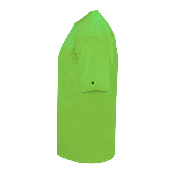 Youth tonal blend tee with paneled shoulder for maximum movement, self-fabric... from ASI 37461 Augusta Sportswear