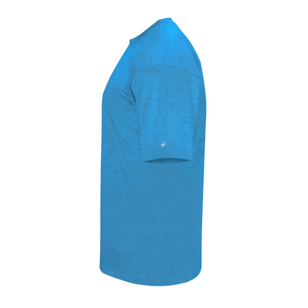 Youth tonal blend tee with paneled shoulder for maximum movement, self-fabric... from ASI 37461 Augusta Sportswear