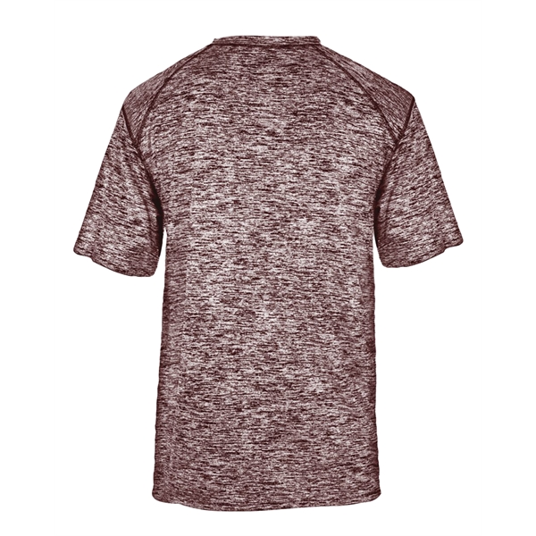 Blend tee with self-fabric collar, Badger sport paneled shoulder for maximum... from ASI 37461 Augusta Sportswear