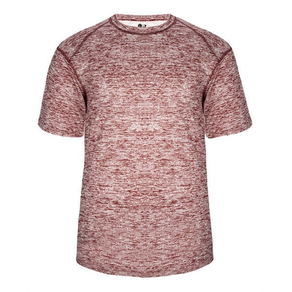 Blend tee with self-fabric collar, Badger sport paneled shoulder for maximum... from ASI 37461 Augusta Sportswear