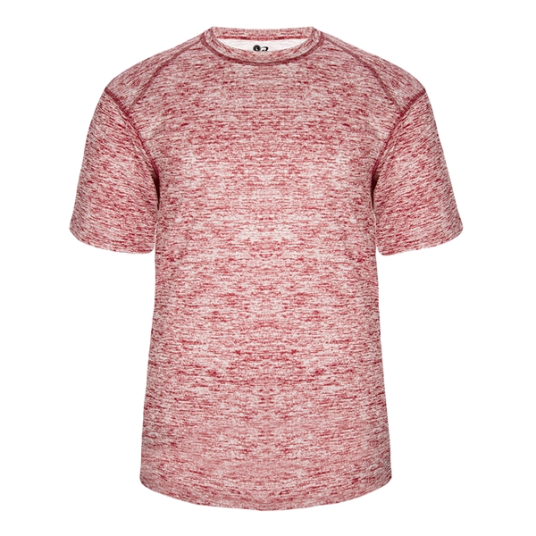 Blend tee with self-fabric collar, Badger sport paneled shoulder for maximum... from ASI 37461 Augusta Sportswear