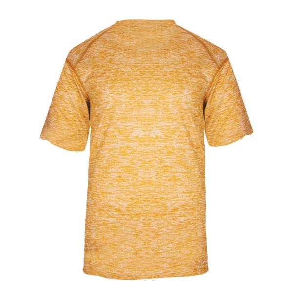 Blend tee with self-fabric collar, Badger sport paneled shoulder for maximum... from ASI 37461 Augusta Sportswear