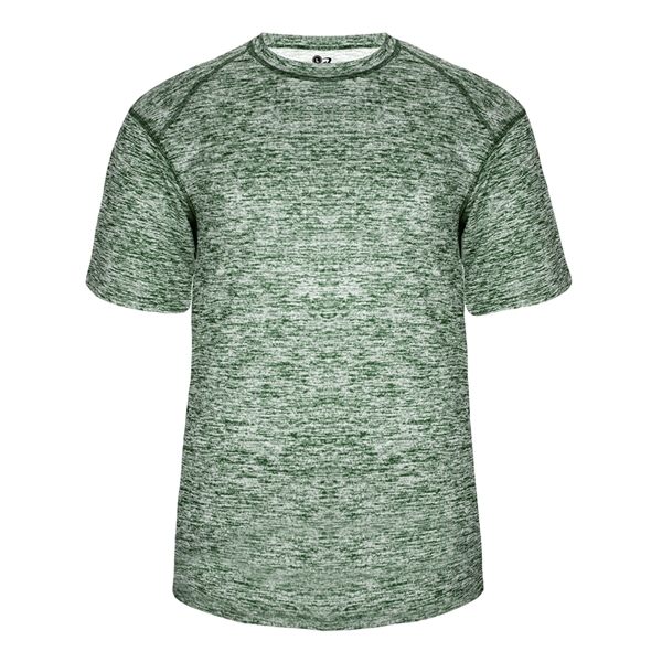 Blend tee with self-fabric collar, Badger sport paneled shoulder for maximum... from ASI 37461 Augusta Sportswear