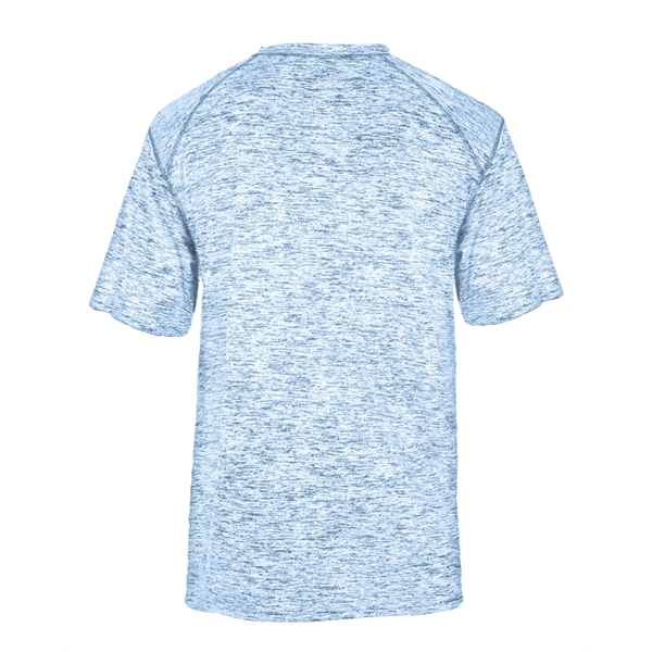 Blend tee with self-fabric collar, Badger sport paneled shoulder for maximum... from ASI 37461 Augusta Sportswear