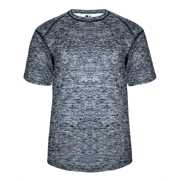 Blend tee with self-fabric collar, Badger sport paneled shoulder for maximum... from ASI 37461 Augusta Sportswear