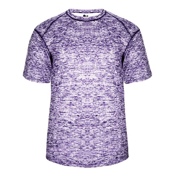 Blend tee with self-fabric collar, Badger sport paneled shoulder for maximum... from ASI 37461 Augusta Sportswear