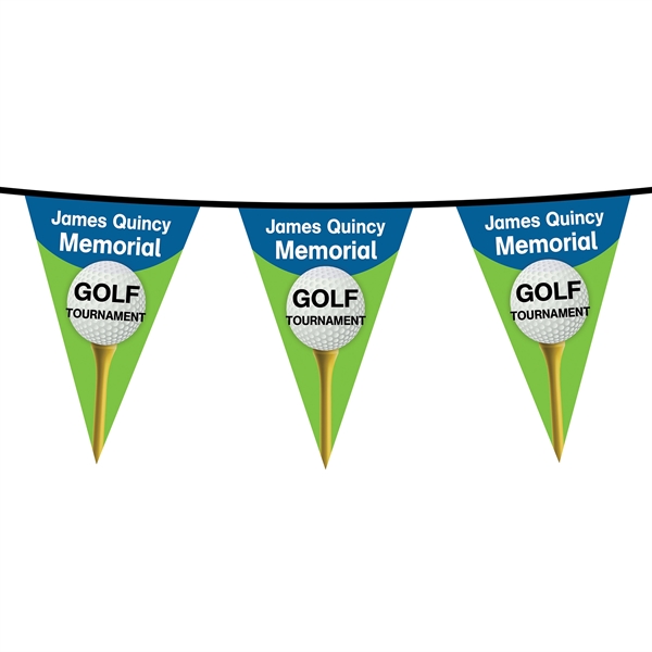 PVC Triangular pennant string; 30'.... from ASI 80228 Quinn