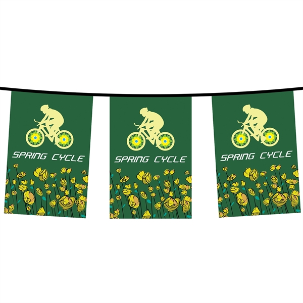 PVC Rectangular pennant string; 60'.... from ASI 80228 Quinn