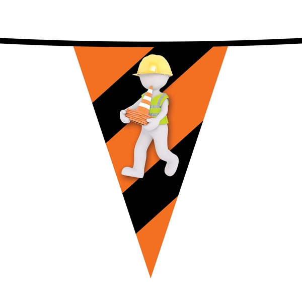 PVC Triangular pennant string; 100'.... from ASI 80228 Quinn