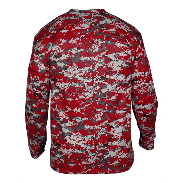 Long sleeve t-shirt with Badger sport paneled shoulder for maximum movement,... from ASI 37461 Augusta Sportswear