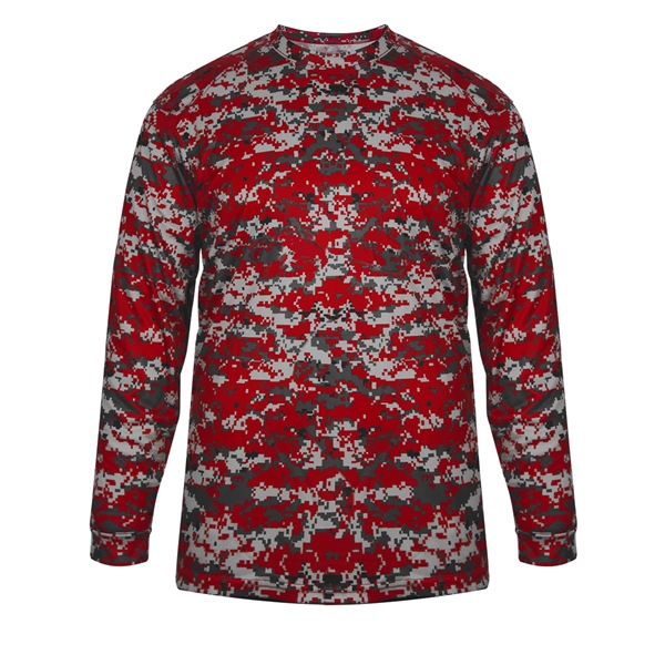 Long sleeve t-shirt with Badger sport paneled shoulder for maximum movement,... from ASI 37461 Augusta Sportswear