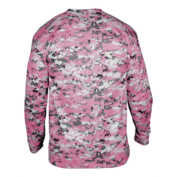 Long sleeve t-shirt with Badger sport paneled shoulder for maximum movement,... from ASI 37461 Augusta Sportswear