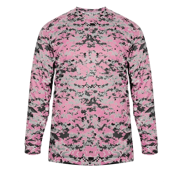 Long sleeve t-shirt with Badger sport paneled shoulder for maximum movement,... from ASI 37461 Augusta Sportswear