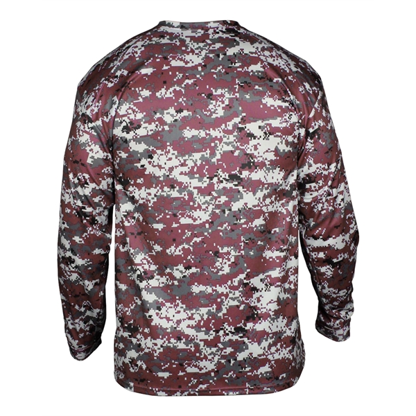 Long sleeve t-shirt with Badger sport paneled shoulder for maximum movement,... from ASI 37461 Augusta Sportswear