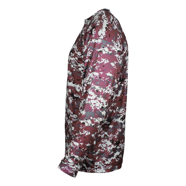 Long sleeve t-shirt with Badger sport paneled shoulder for maximum movement,... from ASI 37461 Augusta Sportswear