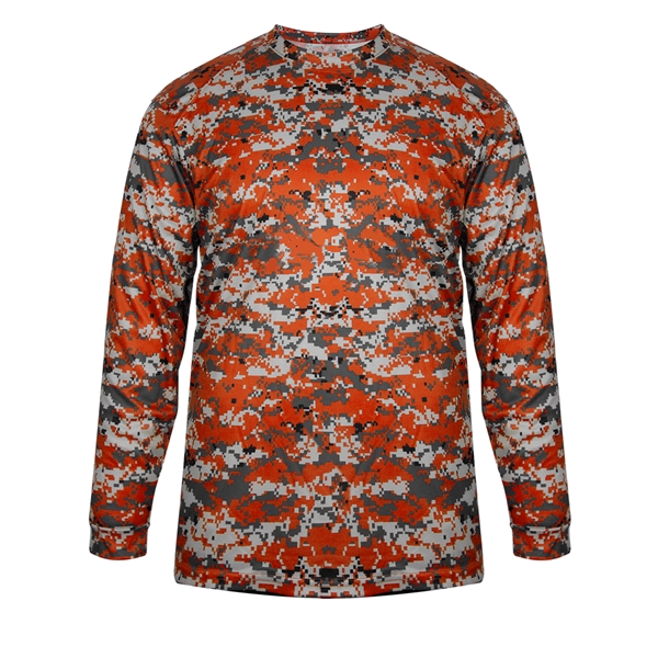 Long sleeve t-shirt with Badger sport paneled shoulder for maximum movement,... from ASI 37461 Augusta Sportswear