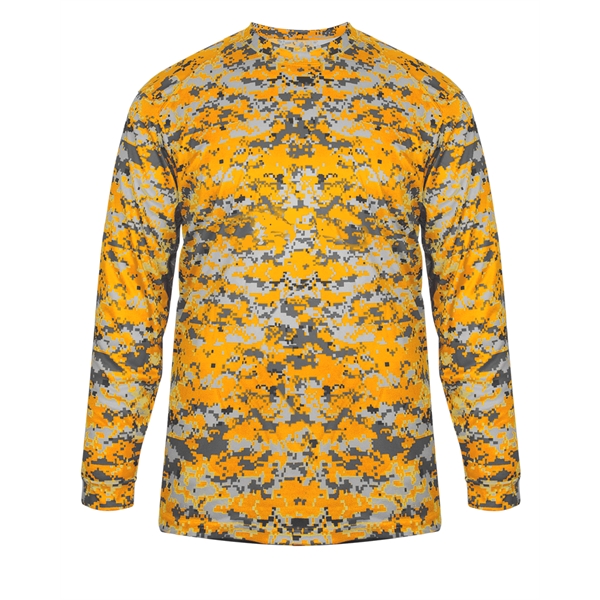 Long sleeve t-shirt with Badger sport paneled shoulder for maximum movement,... from ASI 37461 Augusta Sportswear