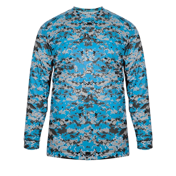 Long sleeve t-shirt with Badger sport paneled shoulder for maximum movement,... from ASI 37461 Augusta Sportswear