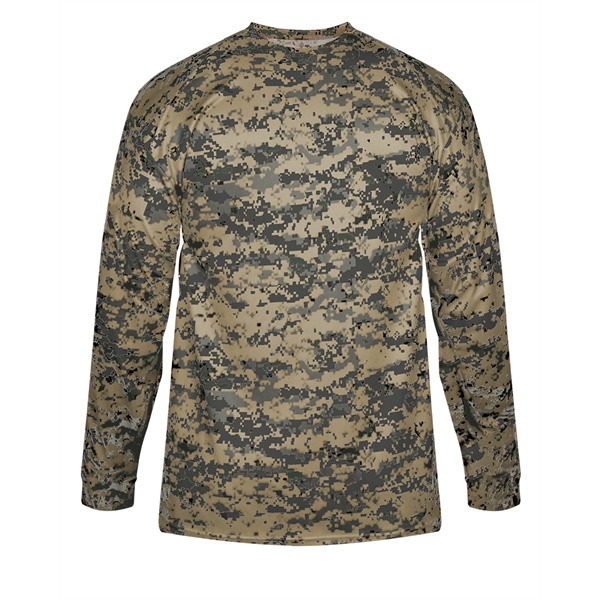 Long sleeve t-shirt with Badger sport paneled shoulder for maximum movement,... from ASI 37461 Augusta Sportswear