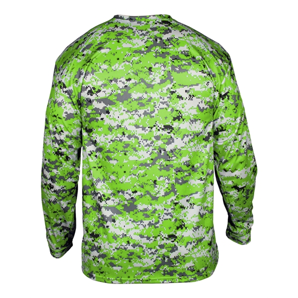 Long sleeve t-shirt with Badger sport paneled shoulder for maximum movement,... from ASI 37461 Augusta Sportswear