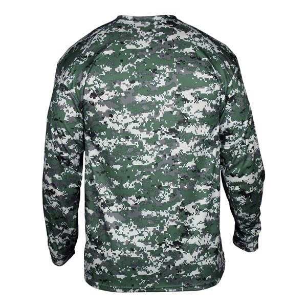 Long sleeve youth t-shirt with sport paneled shoulder for maximum movement,... from ASI 37461 Augusta Sportswear