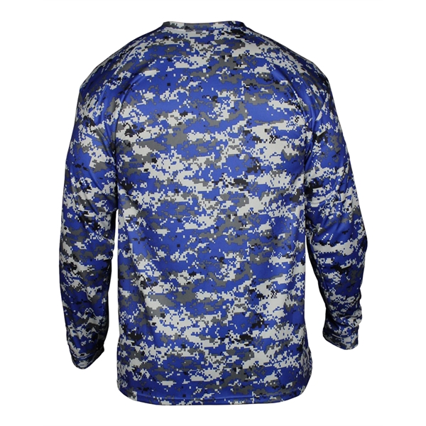 Long sleeve youth t-shirt with sport paneled shoulder for maximum movement,... from ASI 37461 Augusta Sportswear