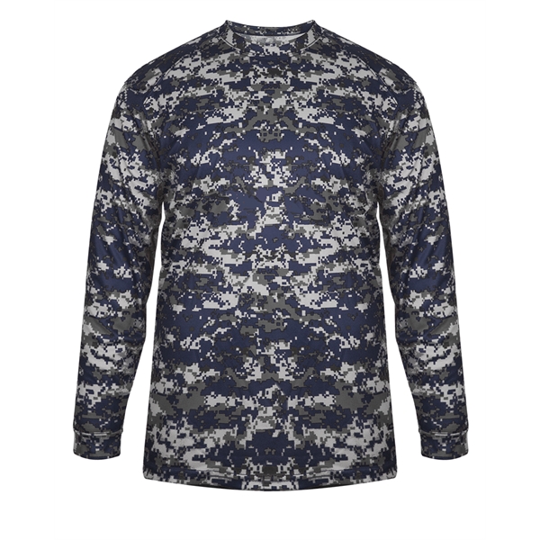 Long sleeve youth t-shirt with sport paneled shoulder for maximum movement,... from ASI 37461 Augusta Sportswear