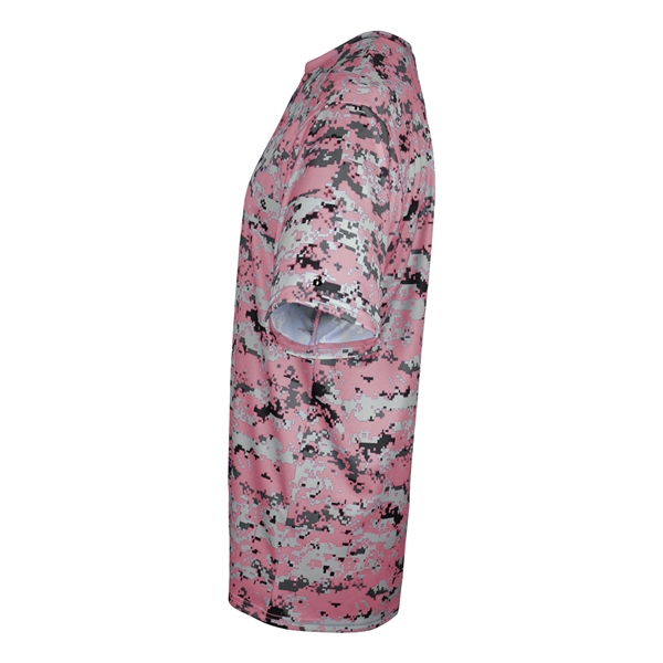 Youth digital tee with self-fabric collar, Badger sport paneled shoulder for... from ASI 37461 Augusta Sportswear