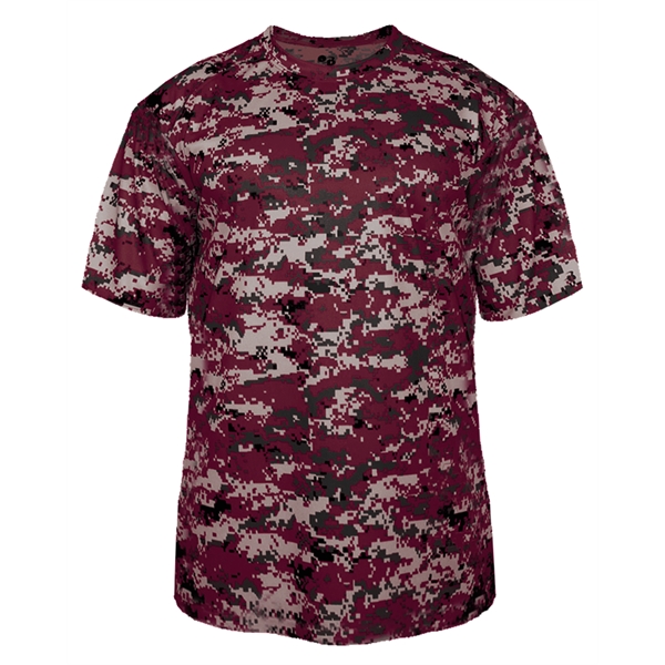 Youth digital tee with self-fabric collar, Badger sport paneled shoulder for... from ASI 37461 Augusta Sportswear