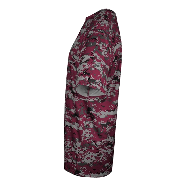 Youth digital tee with self-fabric collar, Badger sport paneled shoulder for... from ASI 37461 Augusta Sportswear