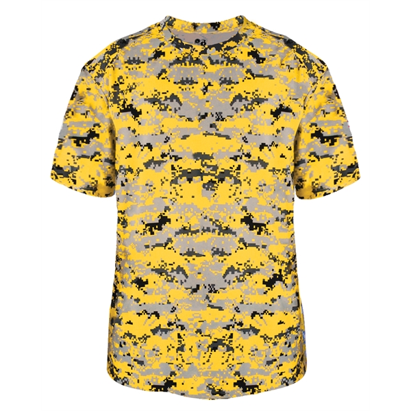 Youth digital tee with self-fabric collar, Badger sport paneled shoulder for... from ASI 37461 Augusta Sportswear