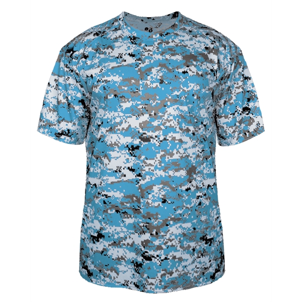 Youth digital tee with self-fabric collar, Badger sport paneled shoulder for... from ASI 37461 Augusta Sportswear