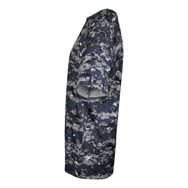 Youth digital tee with self-fabric collar, Badger sport paneled shoulder for... from ASI 37461 Augusta Sportswear