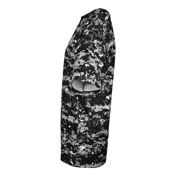 Youth digital tee with self-fabric collar, Badger sport paneled shoulder for... from ASI 37461 Augusta Sportswear