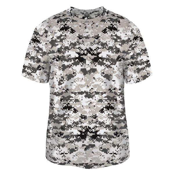 Youth digital tee with self-fabric collar, Badger sport paneled shoulder for... from ASI 37461 Augusta Sportswear